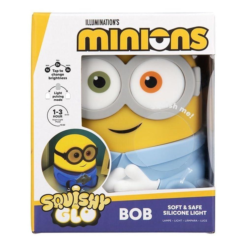 Amazon.com: Paladone Minions Bob SquishyGlo Silicone Night Light